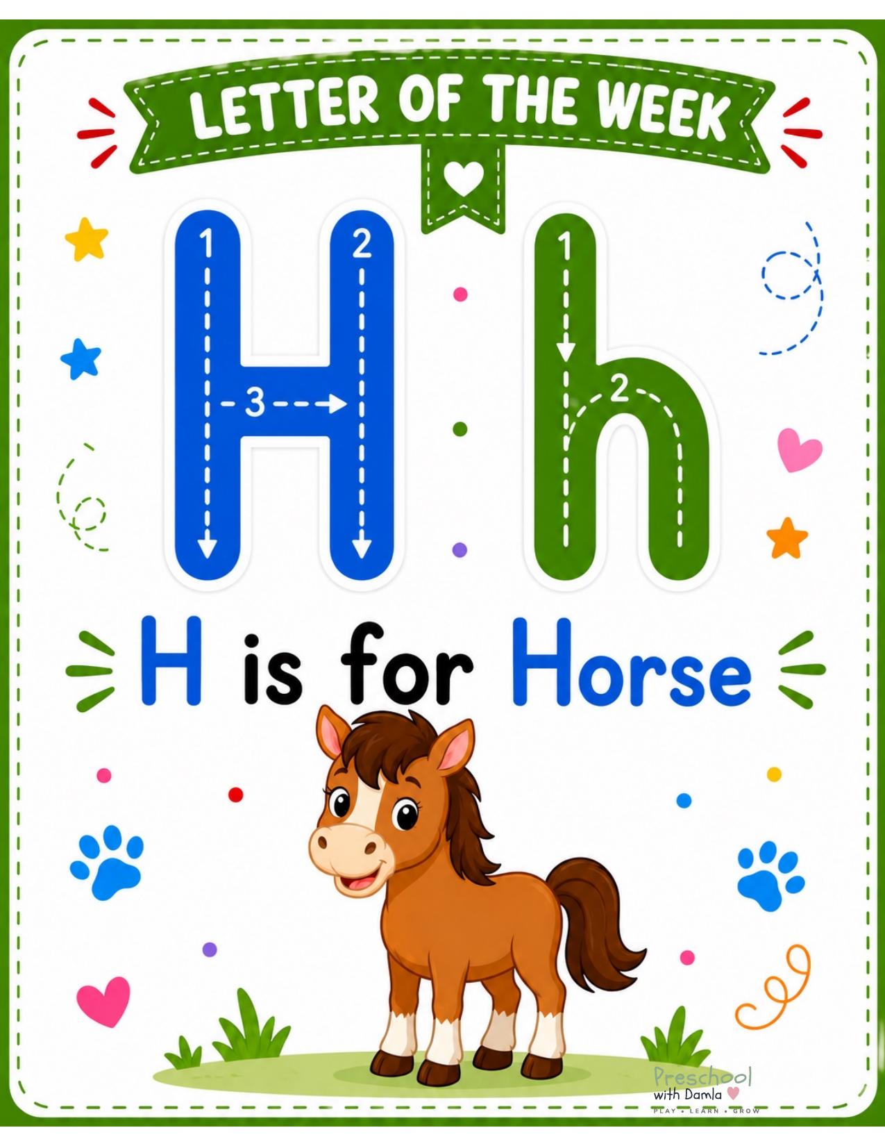 Preview of Letter H Mini Pack