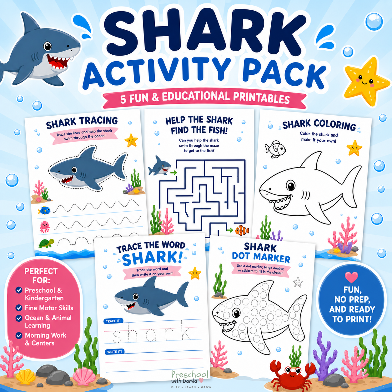 Preview of Shark Activity Pack