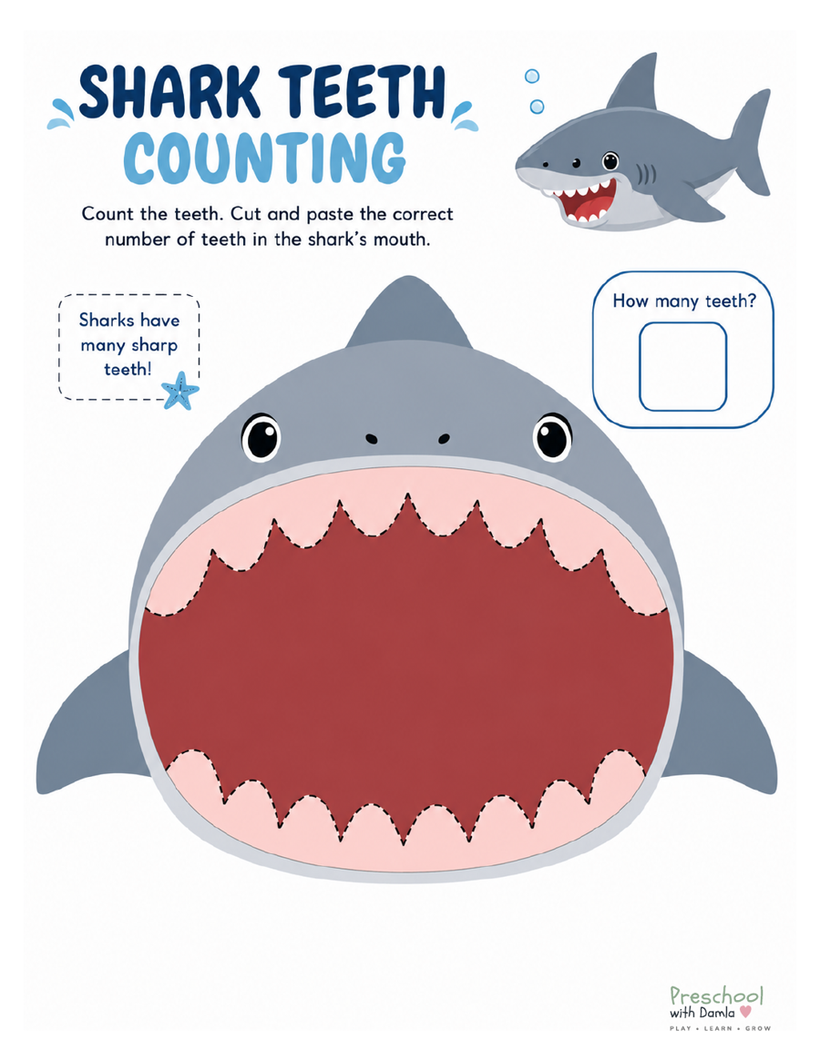 Preview of Shark Teeth Counting